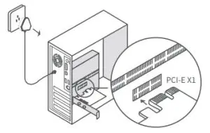 Tenda E12 AC1200 Wireless PCI Express Adapter - slot properly