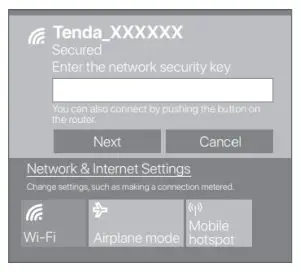 Tenda E12 AC1200 Wireless PCI Express Adapter - system prompts