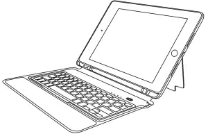 J BURROWS JBIPAD7KBF iPad 10.2 Inch Keyboard Folio