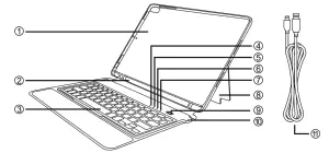 J BURROWS JBIPAD7KBF iPad 10.2 Inch Keyboard Folio - FIGURE 2