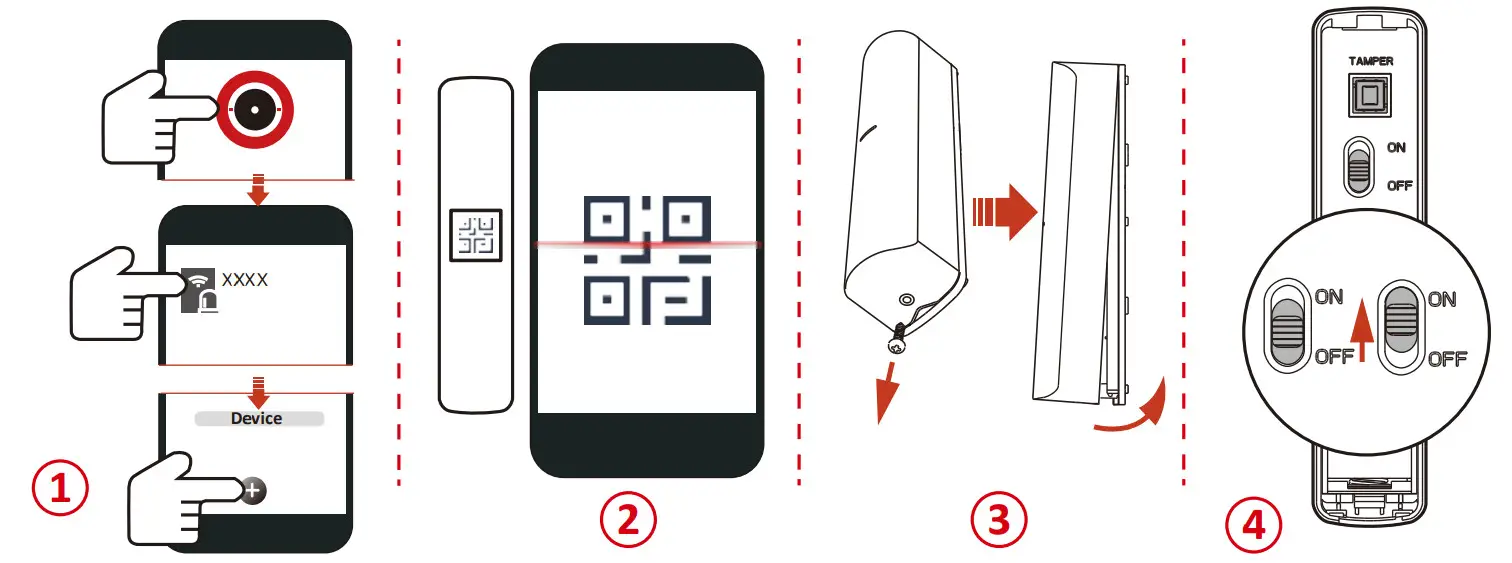 HIKVISION DS-PDMCK-EG2-WA Wireless Magnet Shock Detector - ENROLLMENT