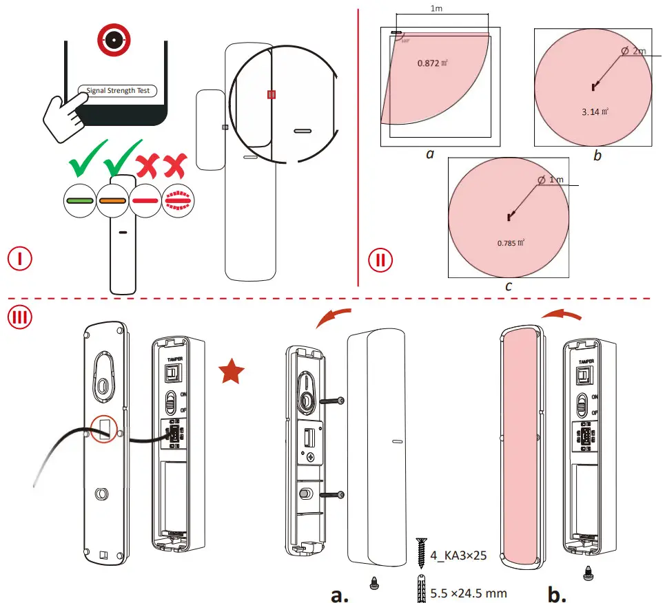 HIKVISION DS-PDMCK-EG2-WA Wireless Magnet Shock Detector - INSTALLATION