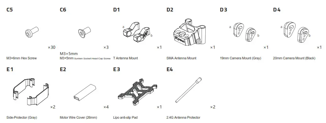 DIATONE ROMA F35 Freestyle Quadcopter Frame Kit- 2