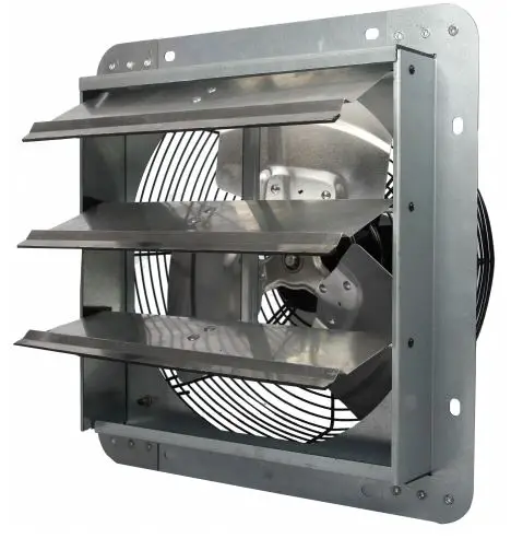 Jpower 12 Inch Shutter Exhaust Fan Instruction Manual