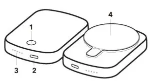 Electronic Silk Road E33B ESR Halolock Wireless Power Bank - fig 1