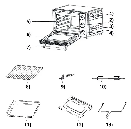 Steba KB M42 Grill and Bake Oven fig 1