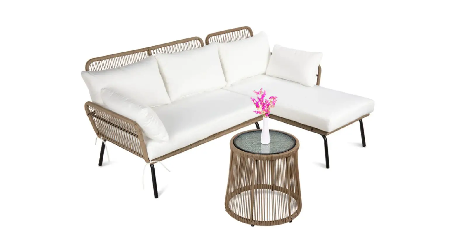 Bcp Sky5750 Outdoor Woven Corner Sectional Set Instruction Manual