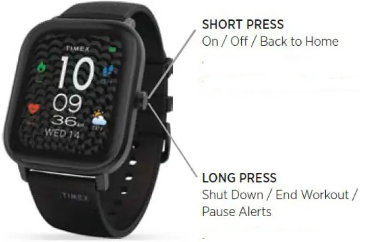 TIMEX Metropolitan S Smart Watch - Side Buttons