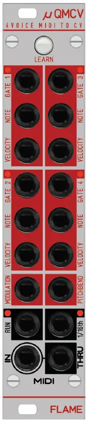 FLAME µQMCV Quad MIDI-to-CV Interface prod