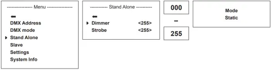 STAND-ALONE MODE (Static mode)