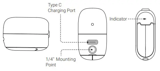 Insta360 ING2 Camera - Names of Parts 2
