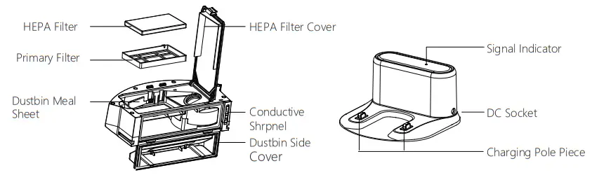 Dongguan Xinsu Technology X8 Plus Robot Vacuum Cleaner - CharJLQJ6WDWLRQ