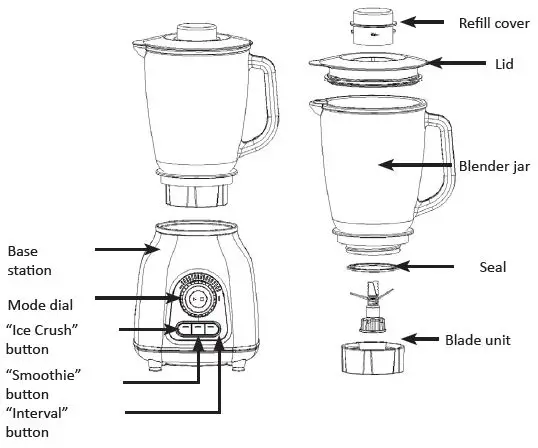 arendo 303384 High Performance Stainless Steel Blender And Mixer 1
