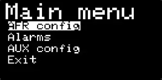 COBRARTP ExTuner v1 1 AFR and EGT Meter system - Main menu 1