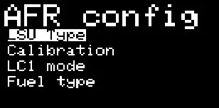 COBRARTP ExTuner v1 1 AFR and EGT Meter system - Main menu 3