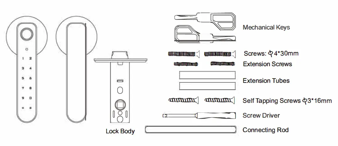 kodicam-D100-BT-Wireless-Smart-Door-Lock-1