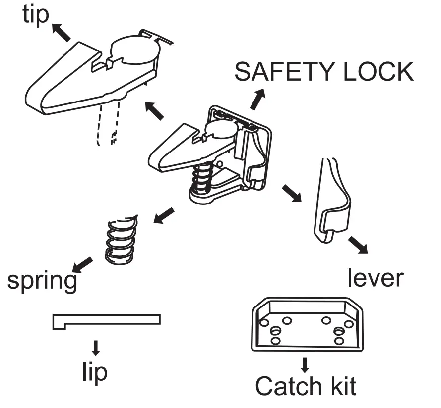 BNSCL 01 Child Safety Locks For Drawers And Cabinet And Doors - fig6