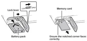 FIG 3 Inserting the battery pack