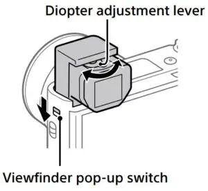 FIG 8 Using the viewfinder