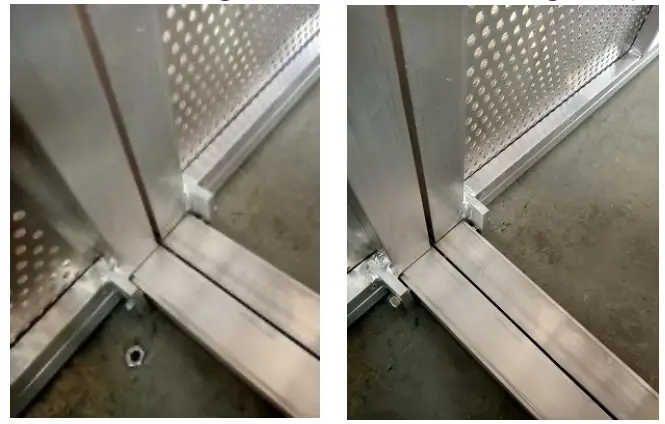 Capture shopify CB1R Event Lighting Crowd Barrier Corner 4