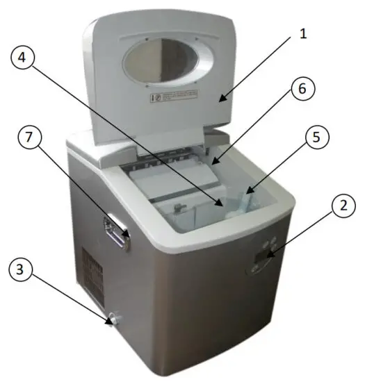 newair AI 215SS Portable Countertop Ice Maker - BASIC PARTS