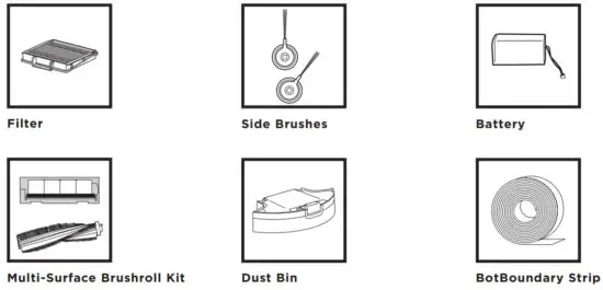 Shark RV750EU Robot Vacuum Cleaner - ACCESSORIES