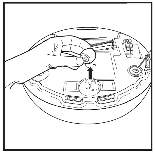 Shark RV750EU Robot Vacuum Cleaner - CLEANING THE WHEELS