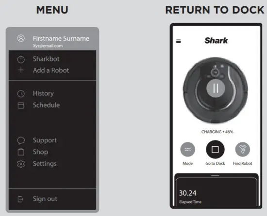 Shark RV750EU Robot Vacuum Cleaner - CONTROLLING THE ROBOT