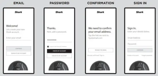 Shark RV750EU Robot Vacuum Cleaner - CREATE AN ACCOUNT