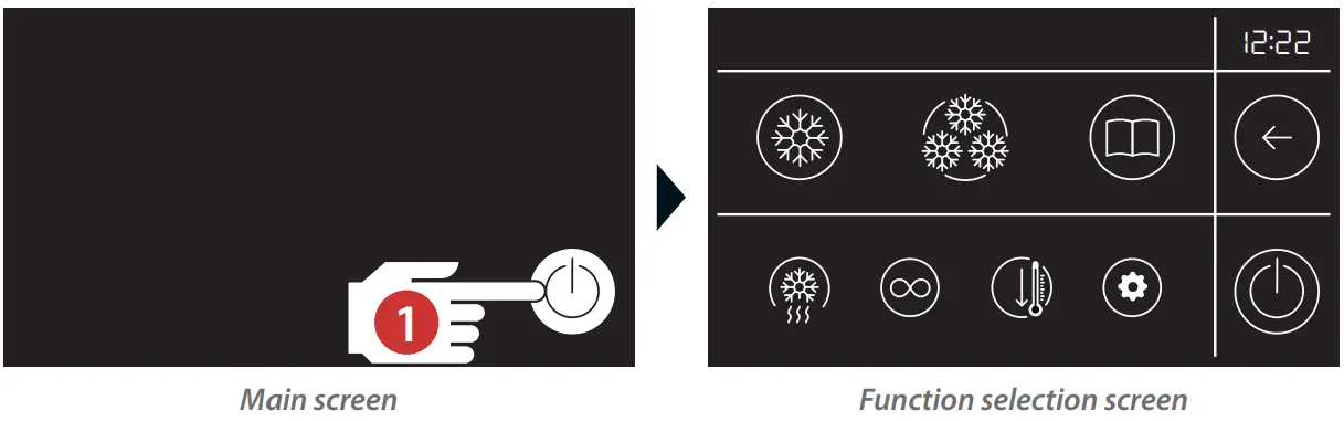 Starting and shutting off