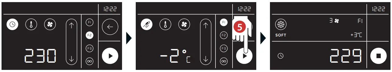 Positive Chilling with automatic or manual cycles 