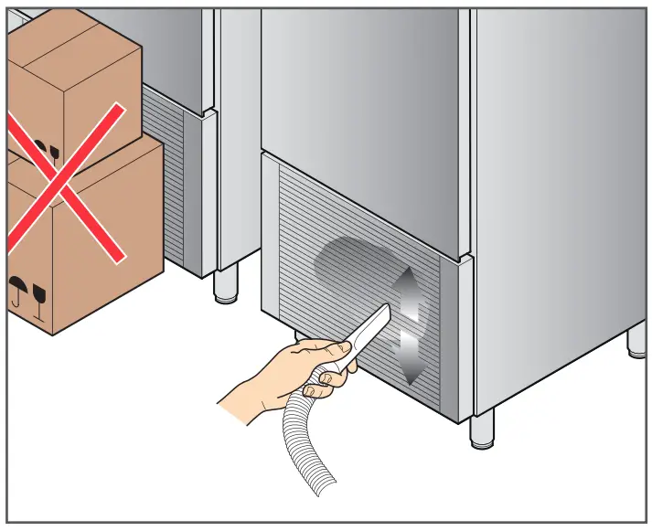 Cleaning of the grilles