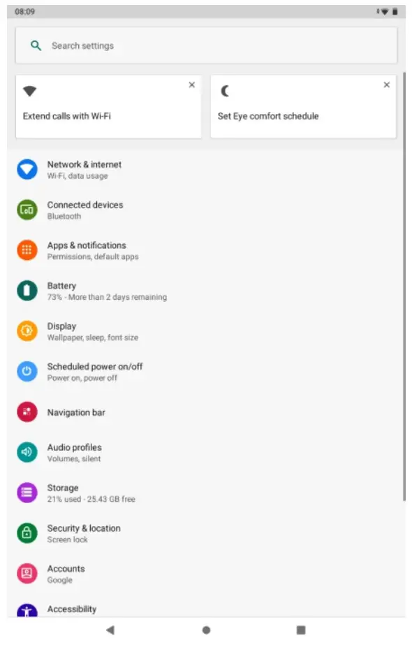 HAOVM P10 Android 11 Tablet - MORE SETTINGS
