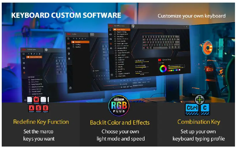 RK ROYAL KLUDGE RK61 Mechanical Gaming Keyboard 2