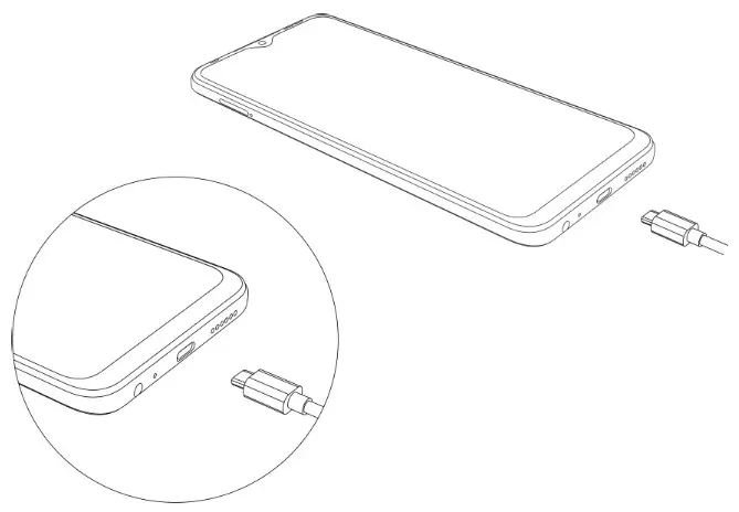 TECNO LE6 Smartphone - Charging the Phone