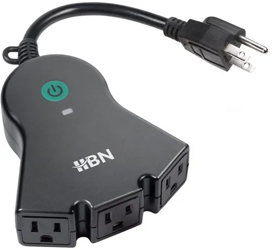 HBN U130BT Outdoor WiFi Smart Plug with Individual Control 3 Outlets