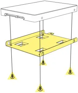 diagram2.5" HDD/SSD Installation