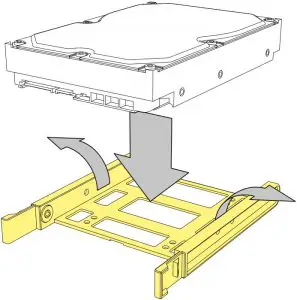 diagram, engineering drawing3.5" HDD Installation