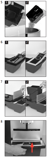 Descaling the machine
