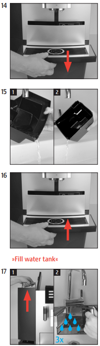Descaling the machine