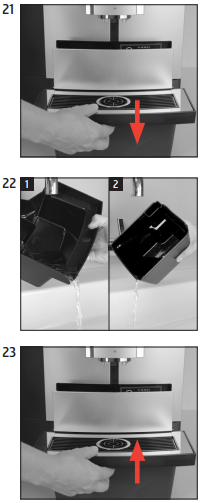 Descaling the machine