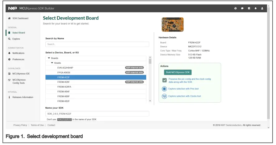 NXP MCUXWQS MCUXpresso Config Tools 1