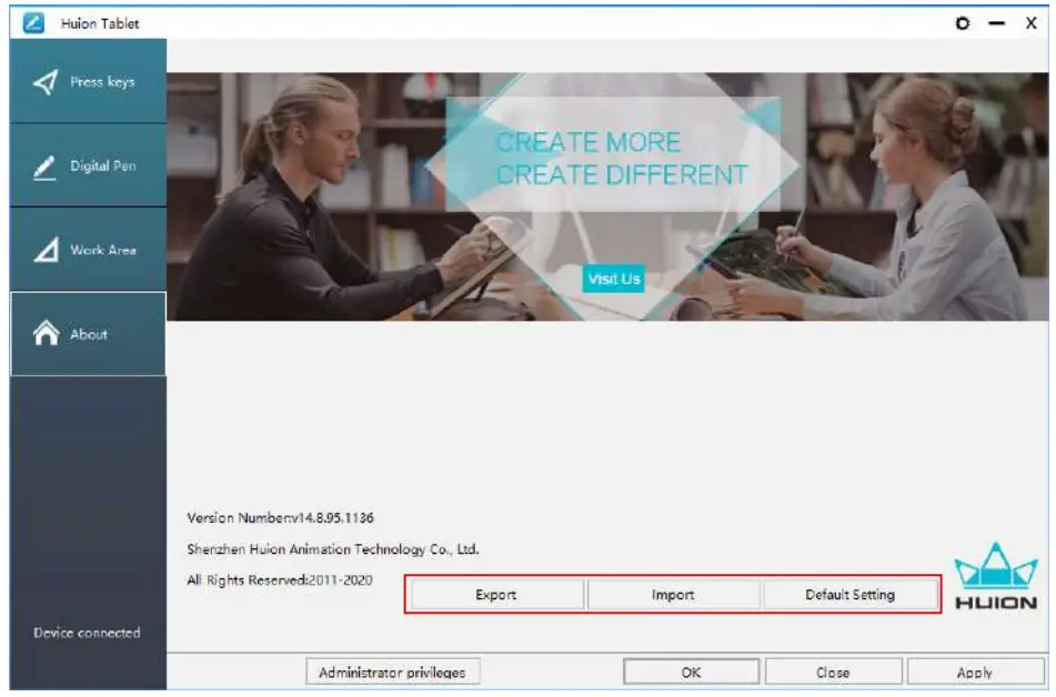 HUION GS1161 Kamvas 12 Drawing Pen Display - fig31