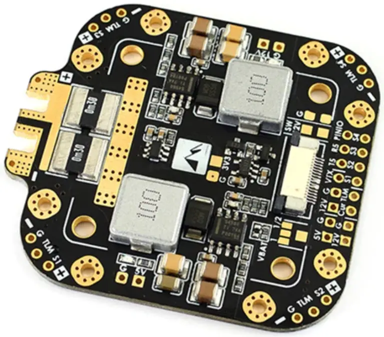 MATEKSYS FCHUB-12S V2 Supports 8-60V DC input 5V 5A 12V 4A Regulators for XClass Quadcopter