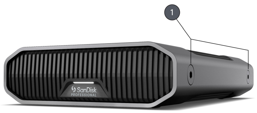 SanDisk G-Drive Desktop Hard Drive - SIDE ANCHORS