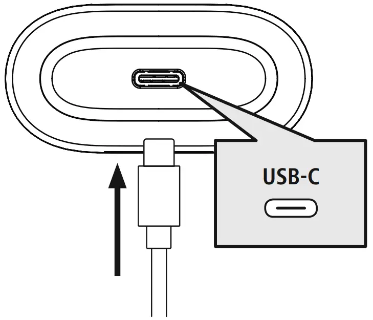 hama 00184068 Freedom Light Bluetooth Earphones - Charging