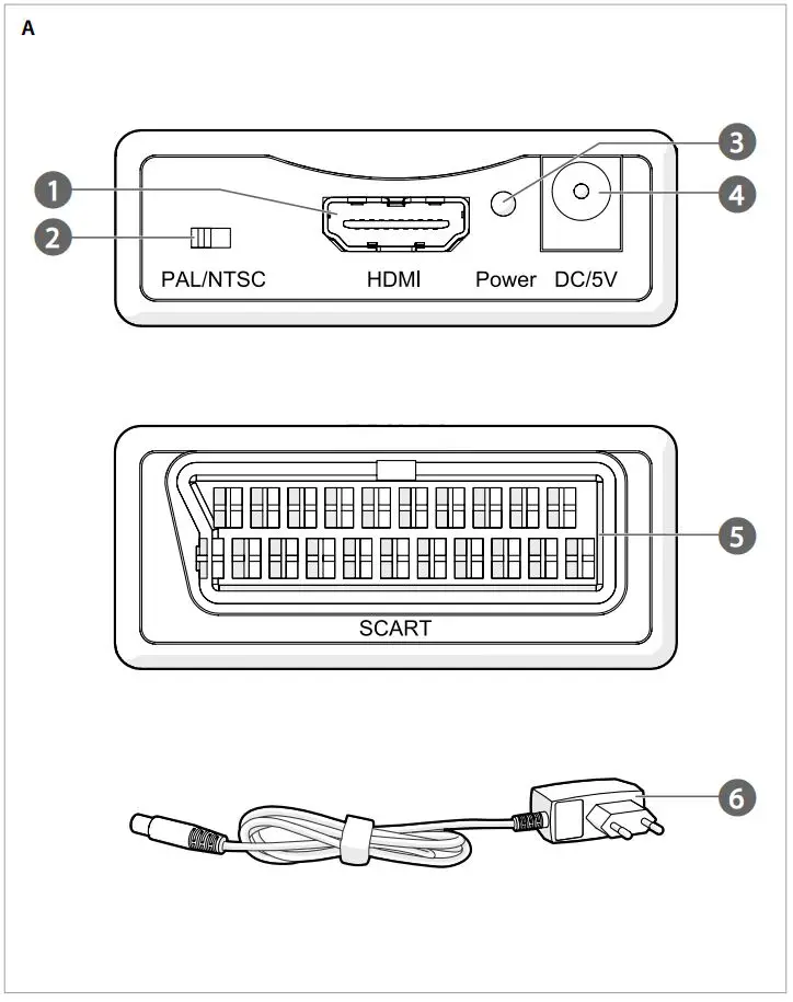 nedis VCON3460BK HDMI™ Converter Owner's Manual - Product Overview