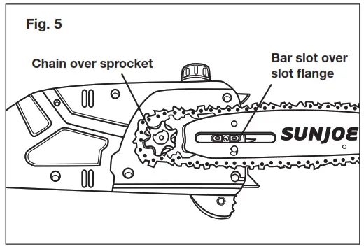 SUN JOE SWJ800E 8-Inch 6.5-Amp Electric Pole Chain Saw - Fig. 5