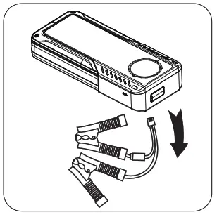 KROAK S300 Super Capacitor Jump Starter - CLAMPS5