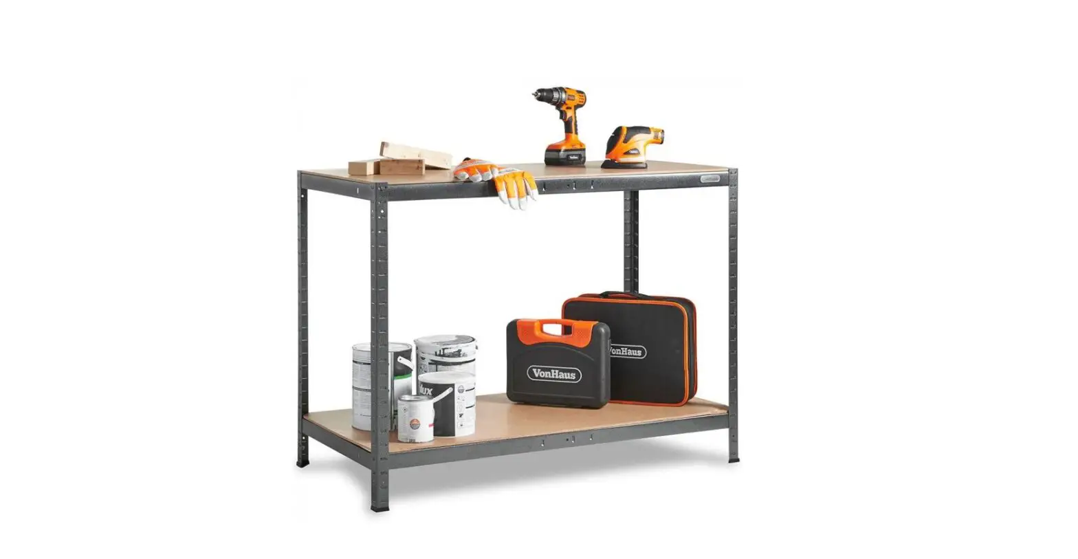 Vonhaus 3500155 Boltless Workbench And Storage Unit Instruction Manual